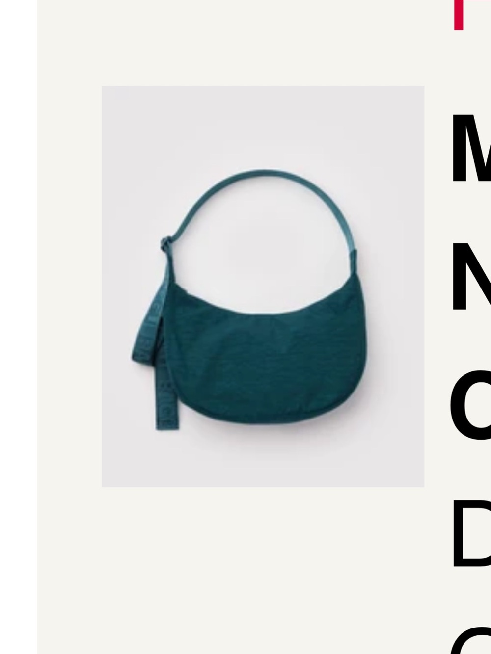 Baggu Medium Crescent- NWT
Color: Deep Sea